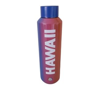 starbucks hawaii collection gradient sunset water bottle pink and blue